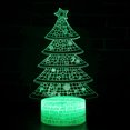 thumbnail image 2 of Lámpara De Regalo Luz Nocturna Alimentada Por Usb Con Decoraciones Acrílicas En 3D Bonitos Diseños De Árboles De Navidad, Ciervos Y Norias Ideal Para Navidad Y Cumpleaños, 2 of 4