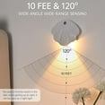 thumbnail image 5 of Deago 2 Pack Shell Motion Sensor Night Lights Rechargeable 3 Color Mode Dimmable Motion Activated Wall Lights Magnetic LED Picture Lights for Bedroom Hallway Stairway, 5 of 9