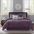 thumbnail image 2 of Madison Park Hampton 7-piece Polyester Jacquard Comforter Set - Plum Purple, 2 of 5