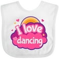 thumbnail image 3 of Inktastic I Love Dancing Dance Teacher Girls Baby Bib, 3 of 4