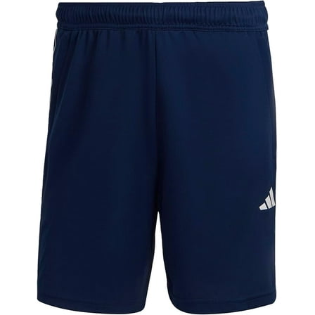 adidas Mens Essentials Pique 3-Stripes Training Shorts (Dark Blue/White, Medium)