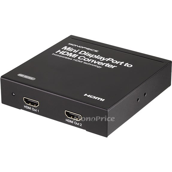 Mini DisplayPort to HDMI (2x HDMI Output) Converter w/ Audio Walmart