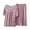 Purple, variant on Oalirro Capri Pajamas for Women Set Casual Long Sleeve Top with Long Pants Homewear 2 Piece PJ Sets Purple,L