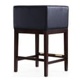 thumbnail image 6 of Manhattan Comfort Kingsley 26" Faux Leather Counter Stool in Black (Set of 2), 6 of 6