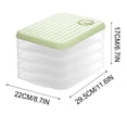 thumbnail image 3 of XWSHYW Cajas Bento Contenedores de Almacenamiento de Alimentos, Organizador de Bolas de Masa, Caja de Almacenamiento de Alimentos Transparente para Cocina y Nevera., 3 of 6