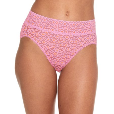 

Hanky Panky Womens Leopard Cross-Dyed Lace French Brief Style-7J2461