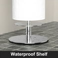 thumbnail image 4 of NIFFGAFF Brushed Nickel Toilet Paper Holder Stand for Bathroom Toilet Paper Storage,Stainless Steel Freestanding Toilet Paper Holder with Shelf, Fashion Bathroom Toilet Paper Roll Holder Stand, 4 of 8