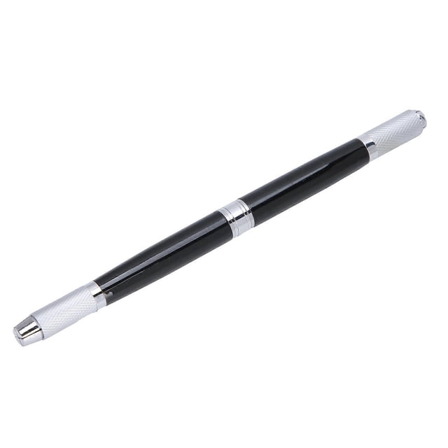 Portable Makeup Eyebrow Lip Manual Tattoo Pen Metal Microblading Pen AccessoryBlack