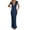 E-Dark Blue278, variant on Hifoo Women's Elegant Satin V-Neck Backless Midi Dress With Detail For Party Evening Gown Summer Casual Dress Fashionable Dresses Solid Color