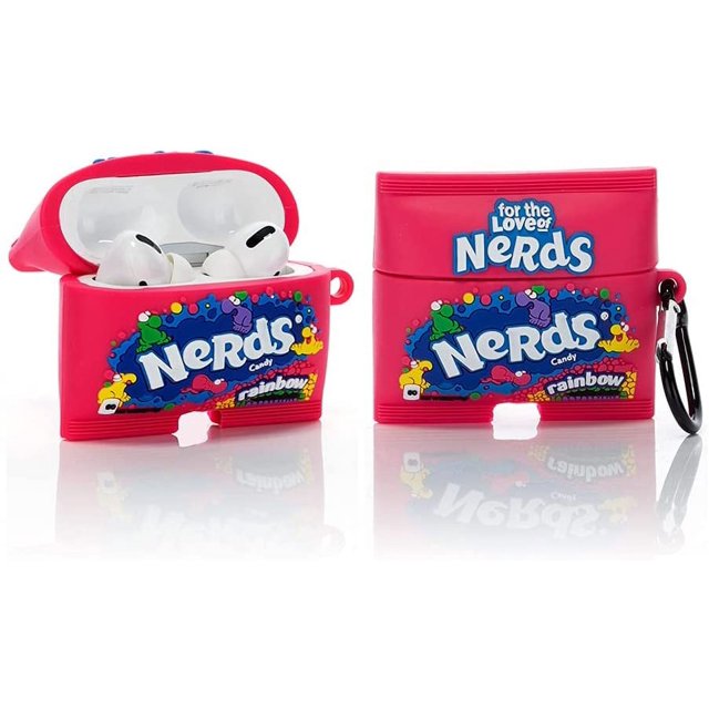 Funda de silicona suave de dibujos animados oso de fresa para AirPods Pro Serie Candy Snacks