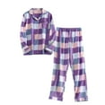 thumbnail image 3 of FCLoft Women's Cozy Warm Winter Pajama Set - XL-3XL Flannel Brushed Cotton, Button Top & Pants Loungewear, 3 of 3