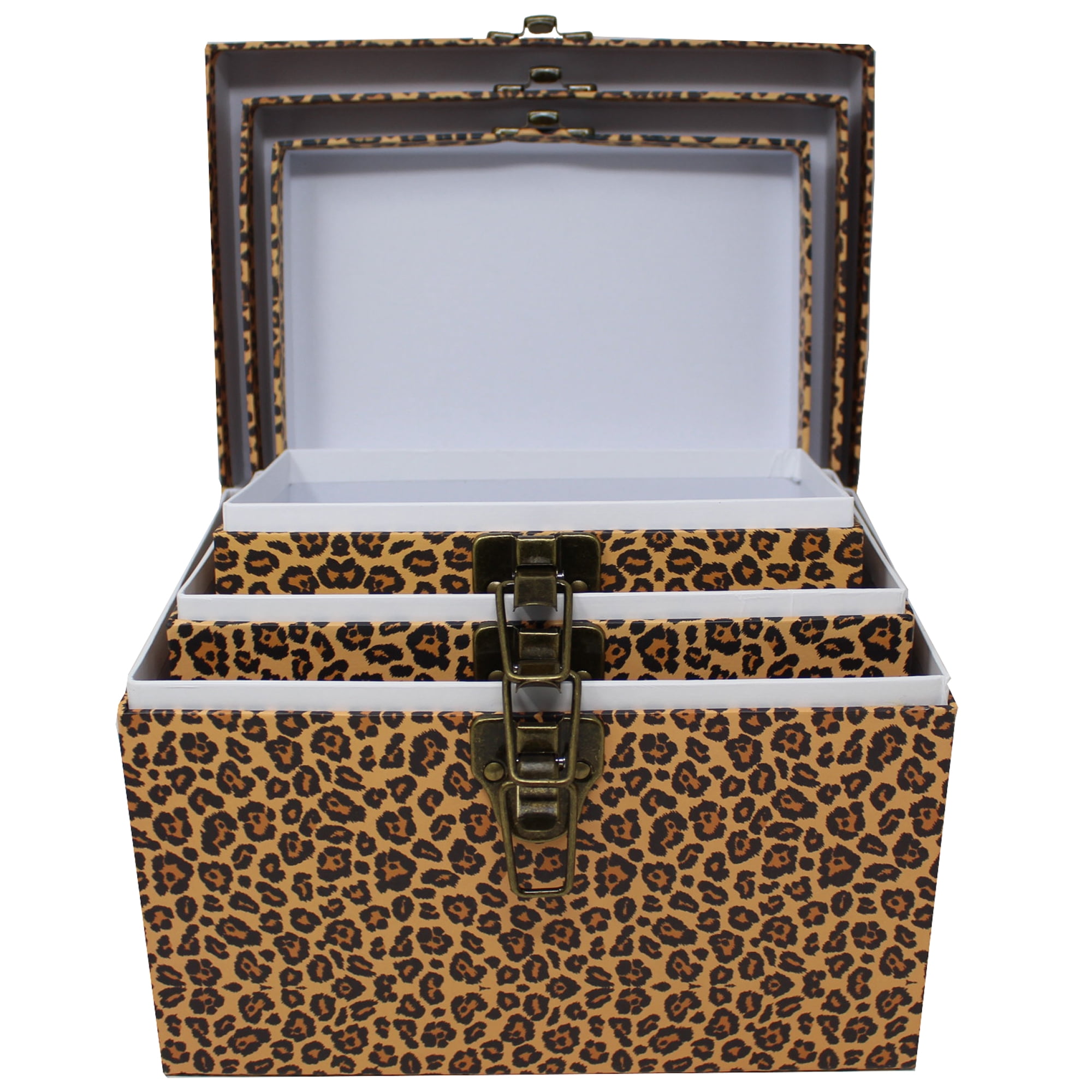 Leopard Print Chests - 3 Sizes (3 Pack)