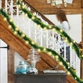 thumbnail image 6 of TOPRenddon Decor 6.5 Ft Lighted Christmas Garland Decorations, 20 Led Pre-lit Christmas Garland with Lights Battery Operated for Outdoor Indoor Party Home Winter New Year Christmas Decor, Warm White, 6 of 9