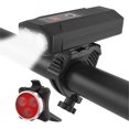 thumbnail image 1 of USB Rechargeable Bicycle Light Set, Super Bright 2 LED 1200 Lumen Bike Front Light and Tail Light Set, 5200mAh Power Bank, IPX5 Waterproof Headlight for Night Riding, Cycling, 1 of 7