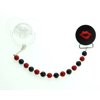 Multi Color Baby Lips Pacifier Clip with Matching Beads