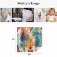 thumbnail image 4 of Boho Orange Teal Red Cloth Napkins, Modern Abstract Splashing Art Washable and Reusable Dinner Napkins Set of 4, Table Napkin for Kitchen Party Birthday Wedding Hotel Housewarming 20"x20", 4 of 8
