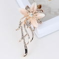 thumbnail image 4 of Racing Butterfly Opal Flower Brooch Rhinestone Crystal Brooch Pin Wedding Party Women Jewelry, 4 of 7