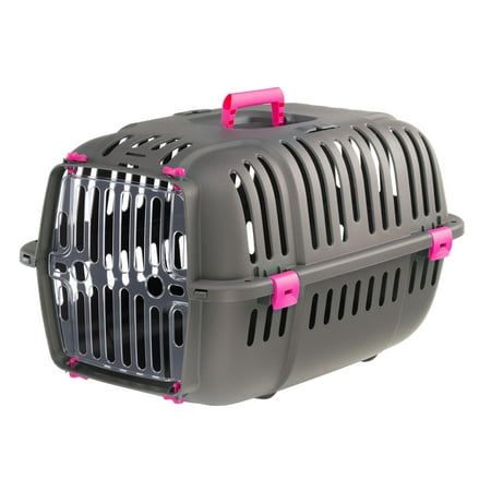 UPC: 0798549187121 | Ferplast Jet Pet Carrier: Value Dog Carrier Suitable for Toy Dog Breeds & Small Cats  18.51L x 12.6W x 11.42H  Fuchsia