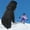 Black, variant on Kid Girls Boys Gloves, Winter Waterproof Windproof Warm Ski Gloves for Toddler Child Black Size M