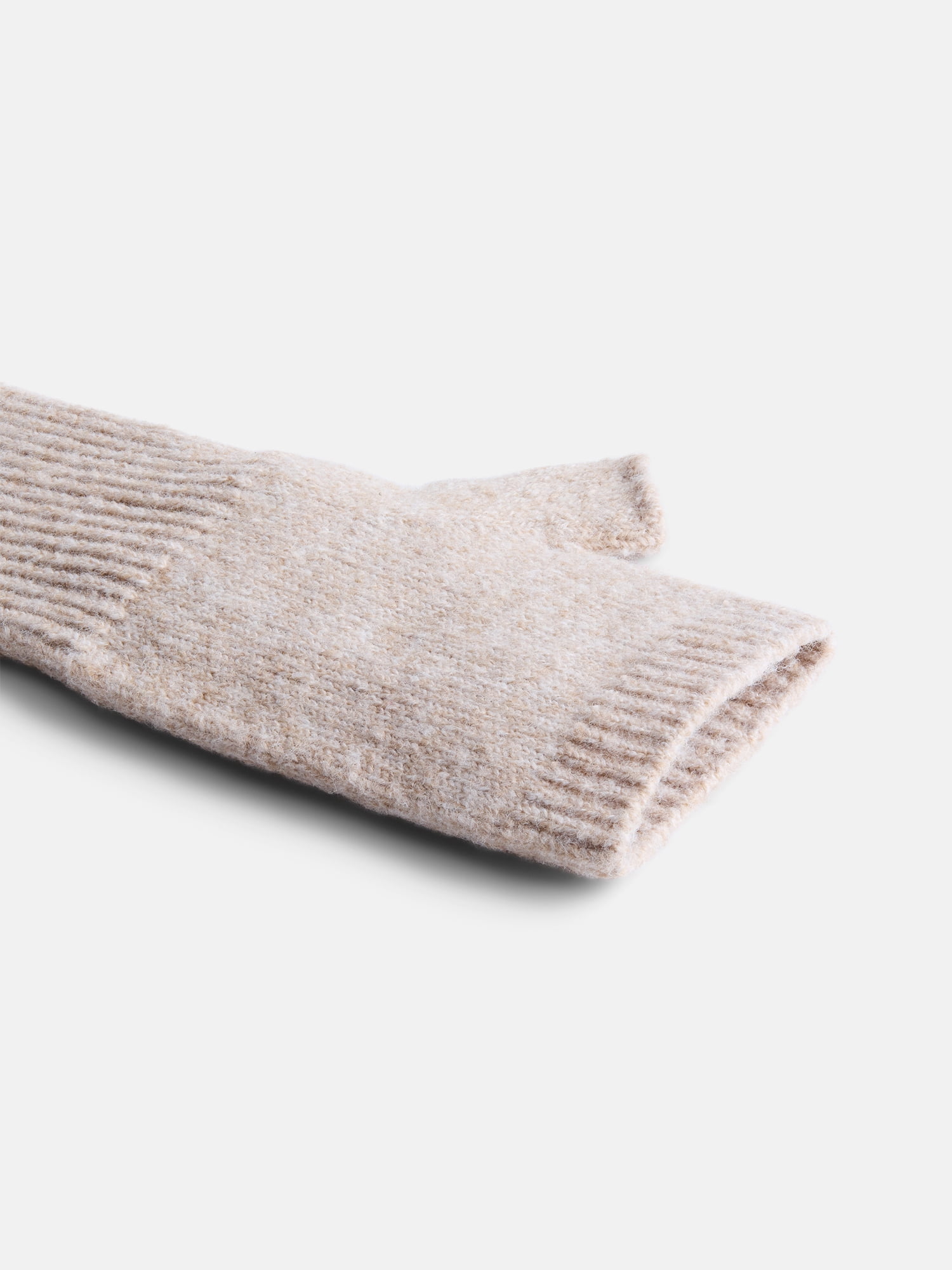 Time and Tru Women's Long Fingerless Gloves, Light Tan, One Size