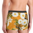 thumbnail image 5 of Balery White Floral and Butterflies Men's Boxer Briefs, Soft and Breathable Cotton Underwear with nylon Waistband-Small, 5 of 9