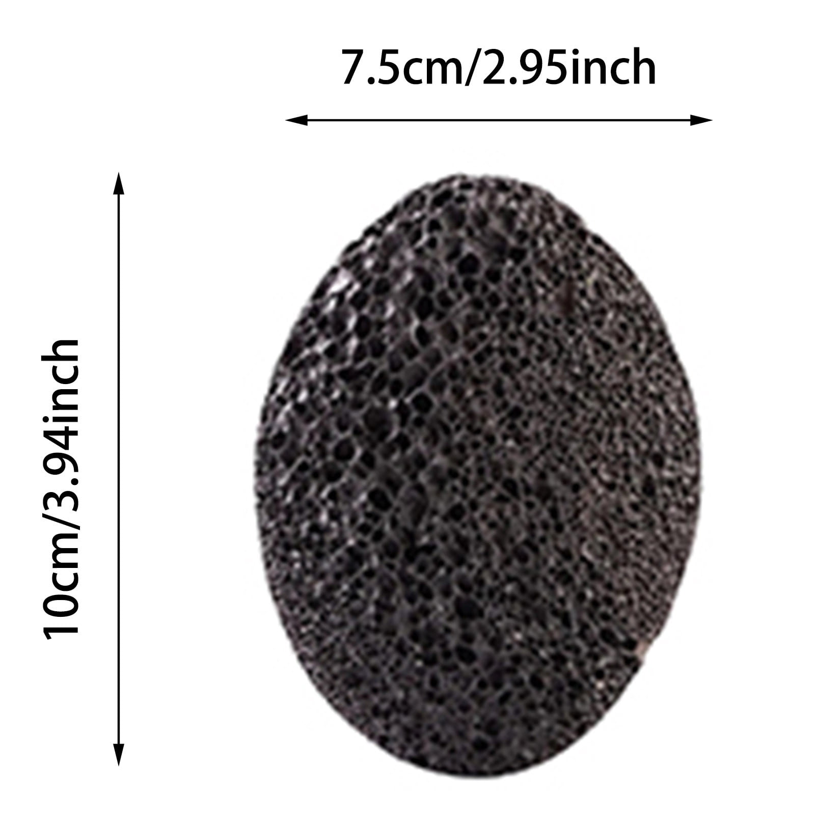 5pcs Callus Remover & Exfoliator for Feet and Hands - Hard Skin Scrubber Pumice Tool for Smooth Heels and Palms(Black)