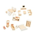 thumbnail image 4 of Muebles de casa de muñecas de madera, juguete de casa de muñecas, muebles de casa de muñecas realistas, juguetes, modelo de muebles en miniatura para, 4 of 9