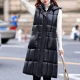 thumbnail image 2 of Viikei Winter Coats for Women Women's Fashion Winter Keep Warm Top Hooded Outwear Thickening Coat Vest Above Knee Parkas, 2 of 3