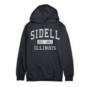 Sidell Illinois Classic Established Premium Cotton Hoodie