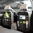 thumbnail image 2 of 2pcs/bag Car Rear Seat Storage Bags - 6 Pockets for Tablets, Computers, Books, Toys,, 2 of 4