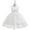 White, variant on Girls Flower Lace Tulle Dress Solid Color Sleeveless Round Neck Gown Dress Girl Host Stage Performance Evening Gown Princess Dress Yellow 7-8 Years