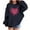 Navy, variant on Babcutegg Valentine's Day Sweatshirts for Girls Casual Fashion Regular Fit Comfortable Graphic Tee Lightweight Clothes for Girls Black Size 13