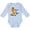 AE-Light Blue, variant on Inktastic 1st Birthday Giraffe Boys or Girls Long Sleeve Baby Bodysuit