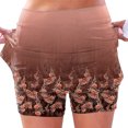 thumbnail image 2 of Wxolcjlv Women's Floral Print Skort High Waist Built‑In Short with Side Pockets Skorts, 2 of 4