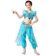 thumbnail image 3 of HAWEE Jasmine Costume pour Filles Robe de Princesse à Paillettes Déguisement de Princesse Cosplay Costumes, 3 of 7