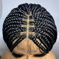 thumbnail image 6 of 36 Inches Knotless Box Braids Wigs Synthetic Full Lace Wig Braided Wigs For Black Women Crochet Box Wig Braid Braiding Hair, 6 of 10