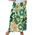 thumbnail image 2 of WXLWZYWL Boho Maxi Skirts for Women Plus Size Trendy Fall 2024 Long Beach Skirts High Waisted Floral Renaissance Skirt with Pockets, 2 of 5