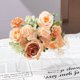 thumbnail image 1 of Ramo de rosas y peonías artificiales de seda para decoración del hogar | Flores de mano para bodas o arreglos florales en jarrón, 1 of 2