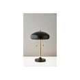 thumbnail image 3 of Adesso Home 1562-21 Cap 23" Black & Antique Brass Dome Shade Table Lamp, 3 of 5