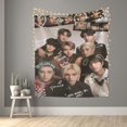 thumbnail image 6 of Stray Kids Wall Tapestry Cartoon Poster Wall Hanging Tapestry for College Dorm Living Room Bedroom Decoration 59x59 Inch, 6 of 7
