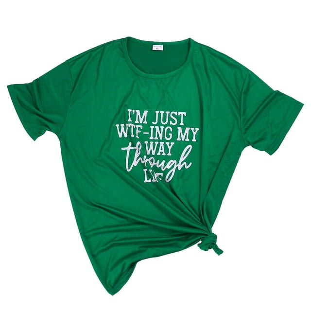 T-Shirts Imprimés à la Mode et à Col Rond pour Femmes T-shirt à Manches Courtes pour Femme
