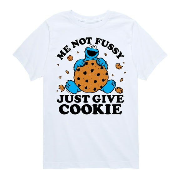 Sesame Street - Me Not Fussy - Toddler and Youth Short Sleeve Graphic T-Shirt