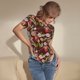 thumbnail image 3 of Fotbe Leaf And Fruit Body de Mujer con Cuello Redondo y Mangas Cortas, Sin Mangas Ajustado, Suave, Cómodo y Básico-X-Large, 3 of 7