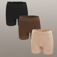 thumbnail image 4 of Women Non Rolling High Waist Seamless Boyshort Nylon Soft Double Lace Trim Casual Under Skirt Layering Safety Shorts Multicolor XL, 4 of 4