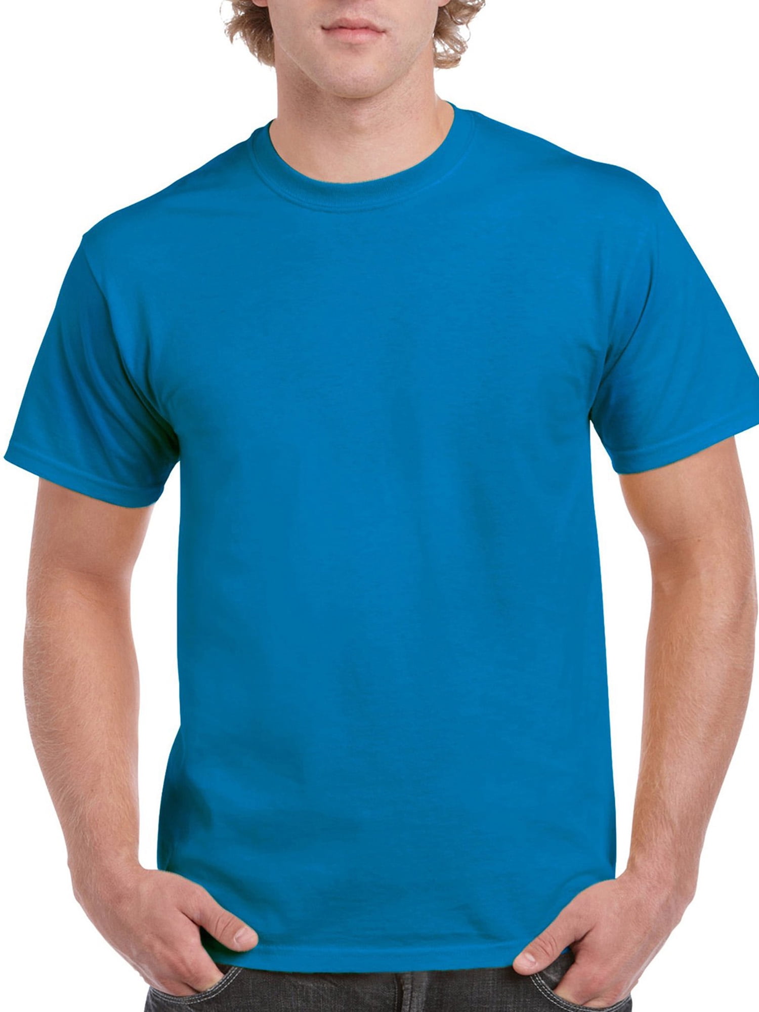 Mens Casual Loose-fit Classic Ultra Cotton Printing Short Sleeve Crewneck T-Shirt Tee