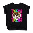 thumbnail image 4 of Tigers Sports Fan Shirt for Women and Teens School Pride Tiger Mascot Tee Black Shirt Youth Medium, 4 of 5
