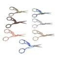 thumbnail image 3 of Tijeras en forma de grulla, 7 Uds., punto de cruz Retro, hilo de coser bordado, tijeras de té de 4,5 pulgadas, 3 of 5