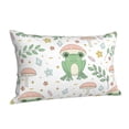 thumbnail image 2 of Disketp Pillow Covers Frog And Mushrooms Pattern Throw Pillow Case Cushion Covers,Cushion For Bedroom,Couch,Home-14"X20", 2 of 8
