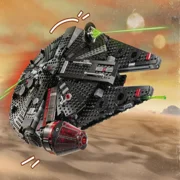 Space Millennium War Blackened Millennium Falcon Set Alien Mini Character Model Building Blocks Building Block New 1579 pieces