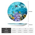 thumbnail image 2 of Honeii Corals and Tropical Fish Print Elegant Bone China Decorative Plate, Porcelain Plate,Art Crafts,Ceramic Ornaments for Home Office Wall Decor-10in, 2 of 6